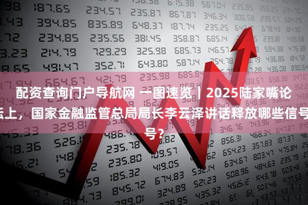 配资查询门户导航网 一图速览｜2025陆家嘴论坛上，国家金融监管总局局长李云泽讲话释放哪些信号？