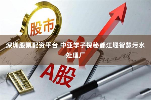 深圳股票配资平台 中亚学子探秘都江堰智慧污水处理厂